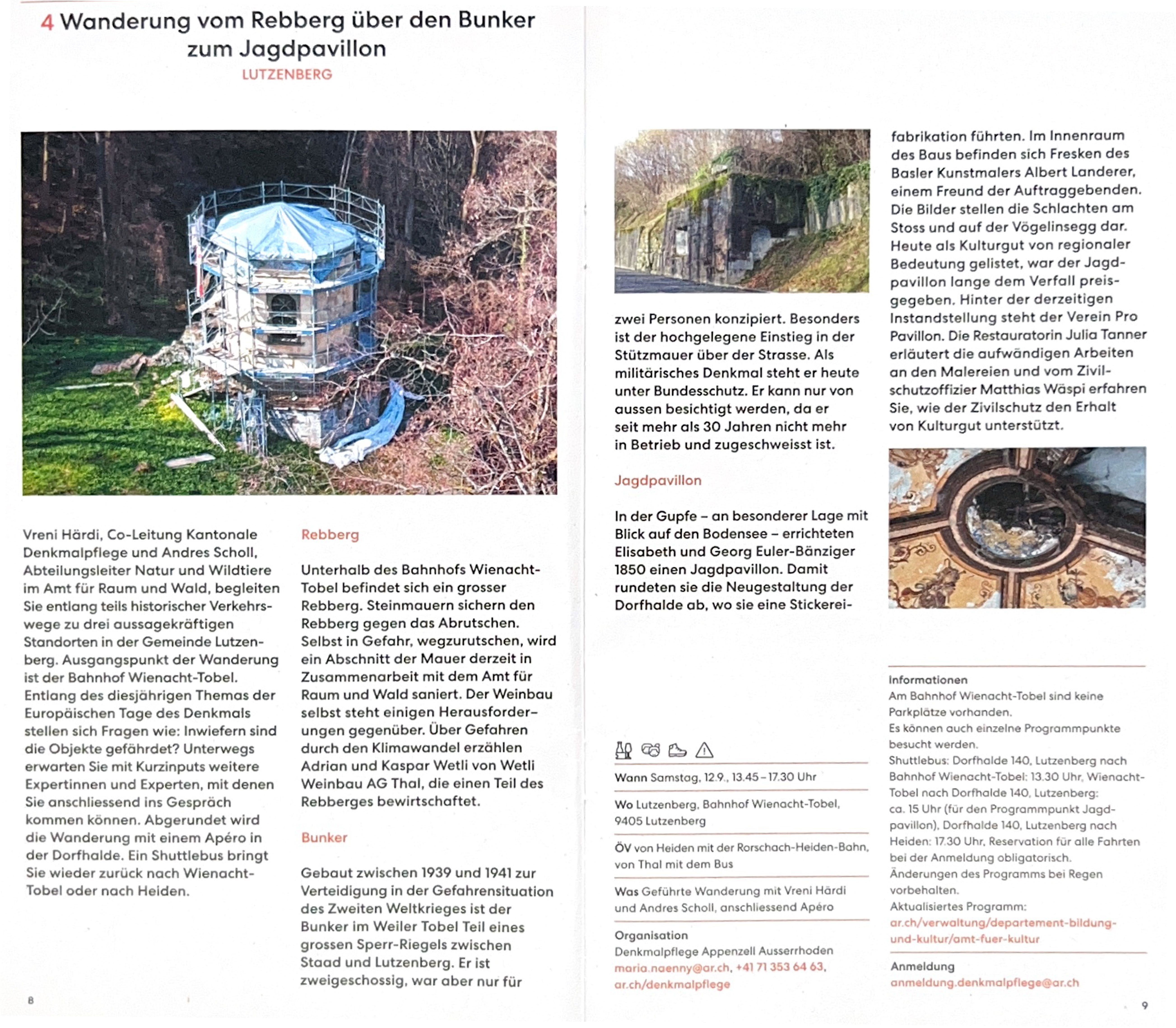 Wanderung zum Jagdpavillon